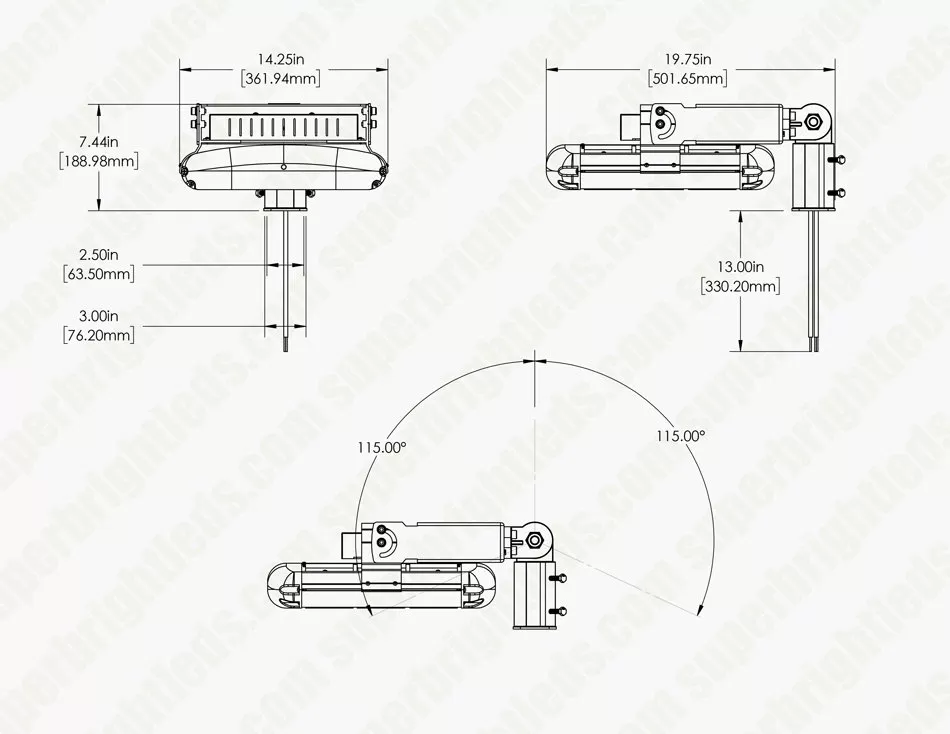 200W LED High Power Area Flood Light - 400W Equivalent - 28,000 Lumens - Cool White 9 200W LED High Power Area Flood Light - 400W Equivalent - 28,000 Lumens - Cool White - Image 9