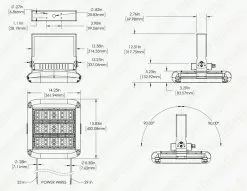240W LED High Power Area Flood Light - 1000W Equivalent - 33,600 Lumens - Cool White 19 240W LED High Power Area Flood Light - 1000W Equivalent - 33,600 Lumens - Cool White -Lighting Decoration Store hpal2 50k200 900 1