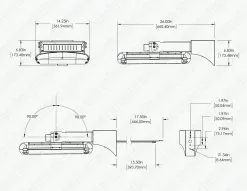 300W LED High Power Area Flood Light - 1000W Equivalent - 42,000 Lumens - Cool White -Lighting Decoration Store hpal2 50k300 90 fa