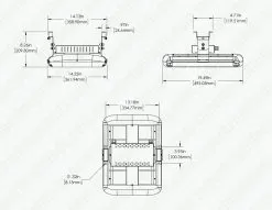 300W LED High Power Area Flood Light - 1000W Equivalent - 42,000 Lumens - Cool White -Lighting Decoration Store hpal2 50k300 90 sm