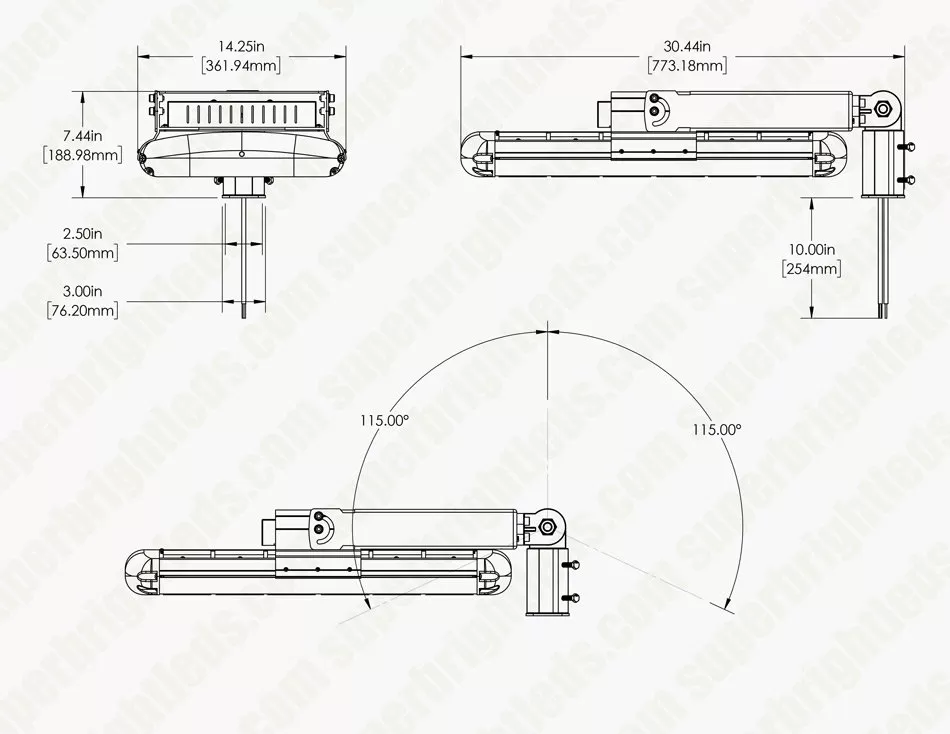 450W LED High Power Area Flood Light - 1000W Equivalent - 63,000 Lumens - Cool White 8 450W LED High Power Area Flood Light - 1000W Equivalent - 63,000 Lumens - Cool White - Image 8