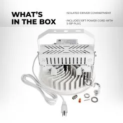 MaxLite 240W High Temperature LED Round High Bay - 31,200 Lumens - 600W MH Equivalent - 120 VAC - 4000K -Lighting Decoration Store hph240uc 40c1 plug