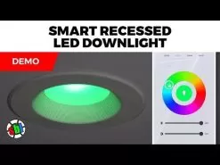 6" Smart Recessed LED Downlight - 13W - RGB+CCT - 75W Incandescent Equivalent - Hubless - App-Controlled -Lighting Decoration Store hqdefault 20 37