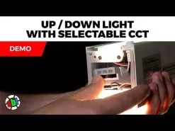 50W LED Linear Fixture - 4ft Up / Down Light - Linkable - Selectable CCT - 6,500 Lumens - Silver Finish -Lighting Decoration Store hqdefault 20 40