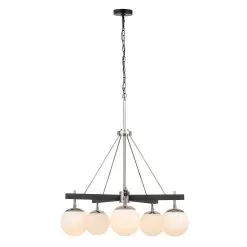 Allie 352C05BLSB 5-Light Chandelier - Black/Satin Brass -Lighting Decoration Store image 36f07e78 86c1 40e3 97b5 c58f93ef2a35
