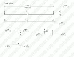 LED T5 Integrated Light Fixtures - Linkable Linear LED Task Lights - 120V - 1,035 Lumens - 24 Inch - With 3-Pin Plug Input -Lighting Decoration Store it5 nw12 120