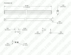 LED T5 Integrated Light Fixtures - Linkable Linear LED Task Lights - 120V - 1,035 Lumens - 24 Inch - With 3-Pin Plug Input -Lighting Decoration Store it5 nw48 120