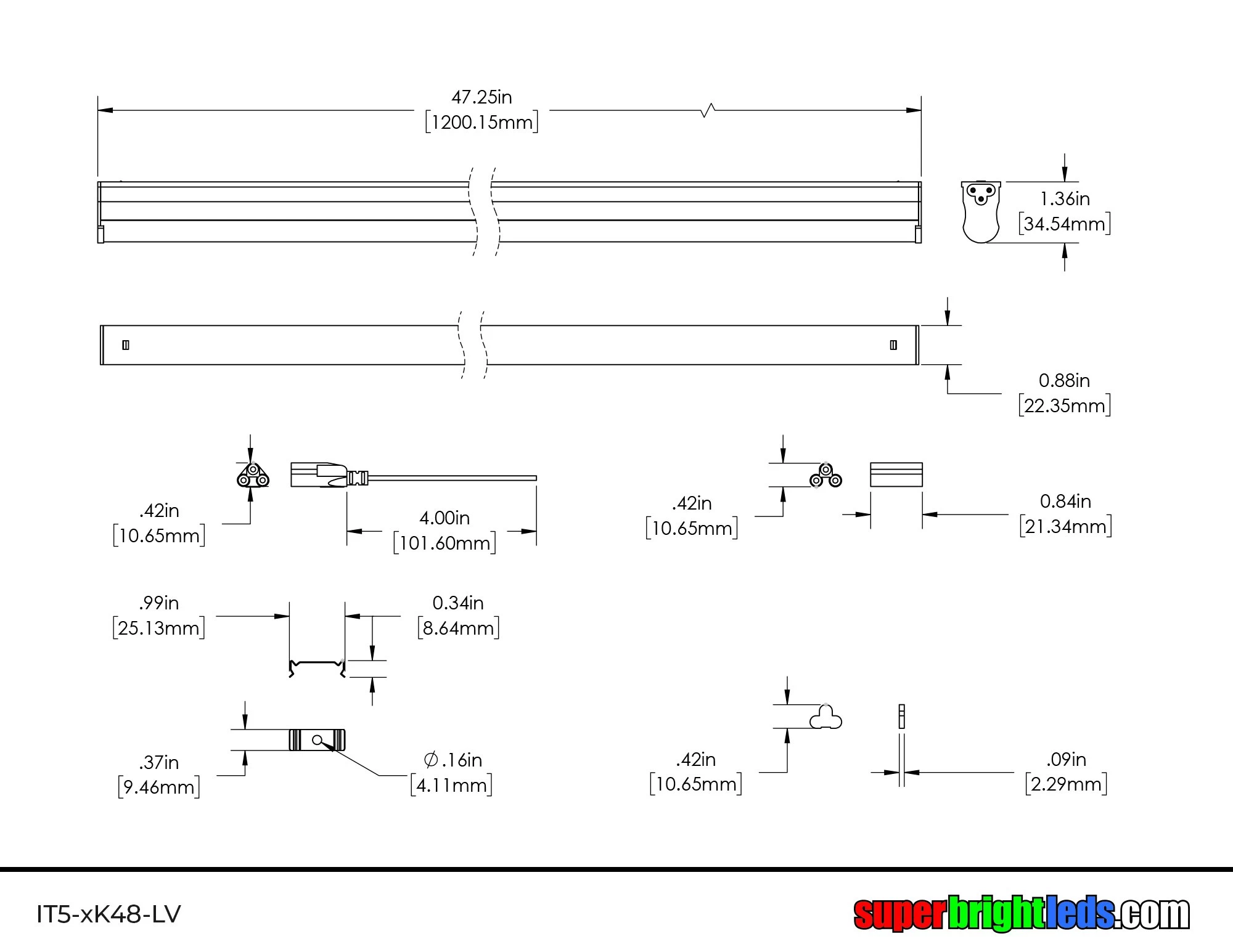 Integrated T5 LED Light Fixture - 12V Linkable LED Task Lights - Up To 400lm/ft - 4000K - 24" 10 Integrated T5 LED Light Fixture - 12V Linkable LED Task Lights - Up To 400lm/ft - 4000K - 24" - Image 10