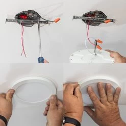 5" LED Downlight - White Magnetic Trim - 6W Flush Mount Ceiling Light - 50W Incandescent Equivalent - Dimmable - 360 Lumens - 3000K / 4000K 7 5" LED Downlight - White Magnetic Trim - 6W Flush Mount Ceiling Light - 50W Incandescent Equivalent - Dimmable - 360 Lumens - 3000K / 4000K -Lighting Decoration Store j box bar bracket install 6