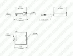 TCP 6" LED Edge-Lit Snap-In CCT Selectable Downlight - 14W - Dimmable - Up To 1,680 Lumens -Lighting Decoration Store l12el6dcct2 driver dim drawing