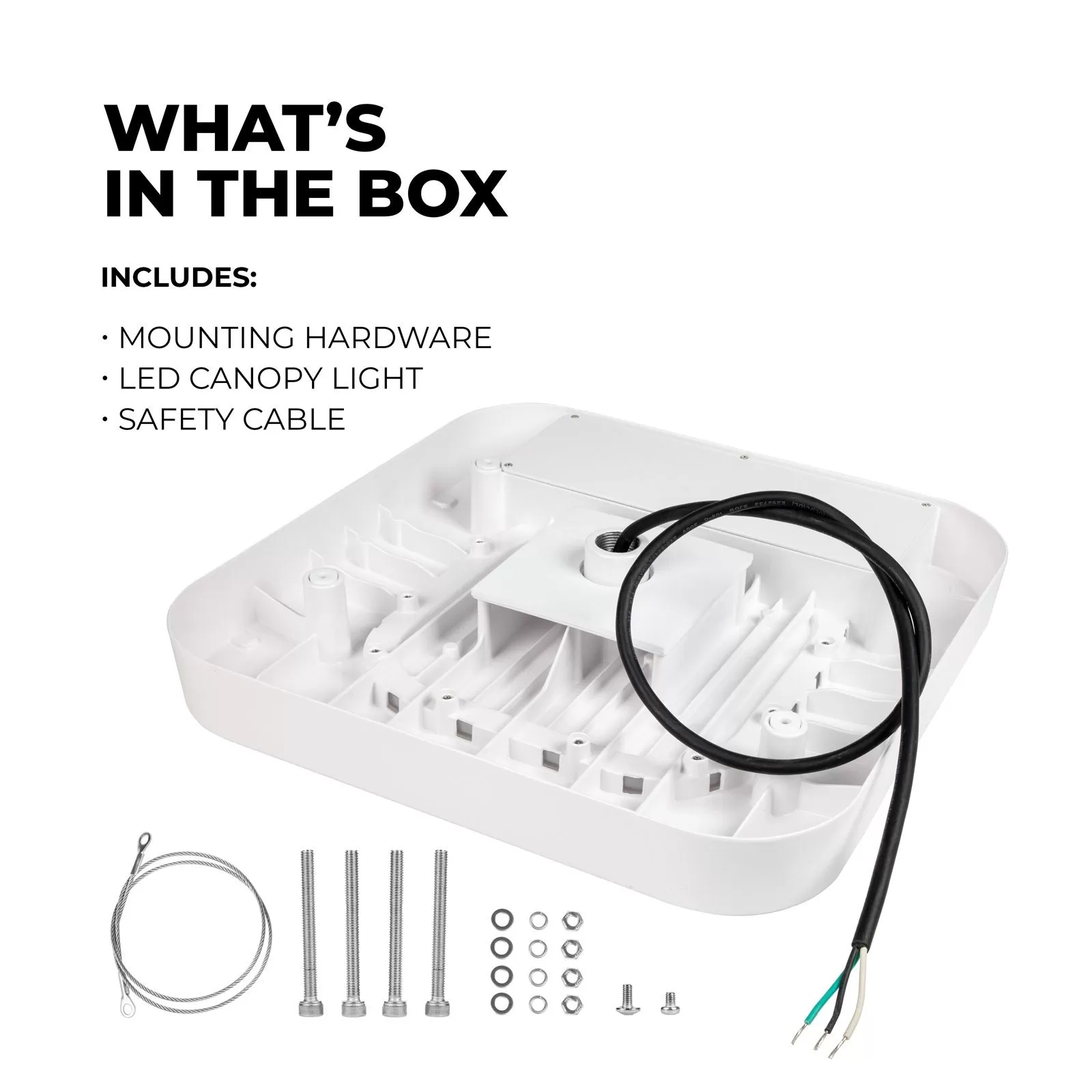 100W Gas Station LED Canopy Lights - 320W MH Equivalent - 13,500 Lumens - 5000K 2 100W Gas Station LED Canopy Lights - 320W MH Equivalent - 13,500 Lumens - 5000K - Image 2