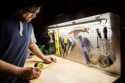 LED T5 Integrated Light Fixtures - Linkable Linear LED Task Lights - 12V - 4000K/3000K - 24 Inch -Lighting Decoration Store led linkable light tube work bench hard wired measuring