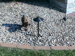 Solid Brass Landscape Path Light - 8" Cone Shade - Drop-In Fixture - Optional G4 Smart Bulb - RGB + White - Alexa / Google Assistant -Lighting Decoration Store lfb p03 off 5