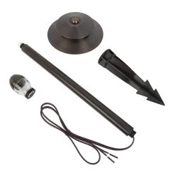 Solid Brass Landscape Path Light - 6" Two-Tier Cone Shade - Drop-In Fixture With G4 Smart Bulb - RGB + White - Alexa / Google Assistant 11 Solid Brass Landscape Path Light - 6" Two-Tier Cone Shade - Drop-In Fixture With G4 Smart Bulb - RGB + White - Alexa / Google Assistant -Lighting Decoration Store lfb p05 all included 2