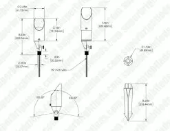 Solid Brass LED-Ready Landscape Spot Light With Adjustable Glare Guard - Drop-In Fixture With MR16 Bulb - RGB + Tunable White - Smartphone Compatible - Optional RF Remote -Lighting Decoration Store lfb s01a0