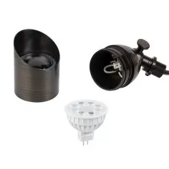 Brass LED Ready Landscape Spot Light - Optional RGB + Tunable White MR16 Smart Bulb - Smartphone Compatible - Optional RF Remote -Lighting Decoration Store lfb s02 light included rgb