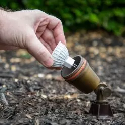 Solid Brass LED Ready Landscape Spot Light - Optional RGB + Tunable White MR16 Smart Bulb - Smartphone Compatible - Optional RF Remote -Lighting Decoration Store lfb s03 app 1 install bulb rgb mi boxer