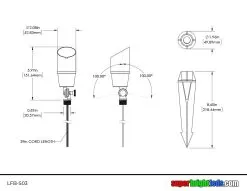 Solid Brass LED Ready Landscape Spot Light - Optional RGB + Tunable White MR16 Smart Bulb - Smartphone Compatible - Optional RF Remote -Lighting Decoration Store lfb s03 1