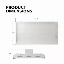 130W LED Linear High Bay - 17,550 Lumens - 320W MH Equivalent - 4000K / 5000K -Lighting Decoration Store lhbdp3 130w dims