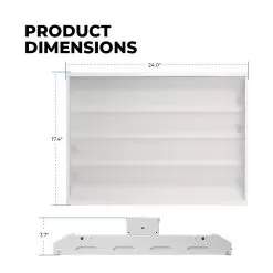 210W LED Linear High Bay - 28,350 Lumens - 400W MH Equivalent - 5000K -Lighting Decoration Store lhbdp3 x170w dims