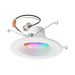 6" Smart Recessed LED Downlight - 13W - RGB+CCT - 75W Incandescent Equivalent - Hubless - App-Controlled