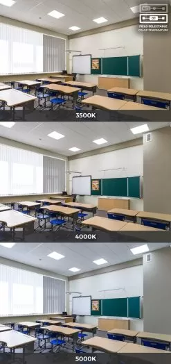 2x2 LED Panel Light - Field Selectable - Color Temperature 3500K/4000K/5000K - Wattage 30W/35W/45W -Lighting Decoration Store lpd 22 sw3c sp3a cct app classroom k
