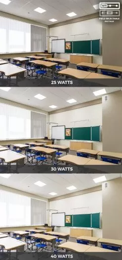 2x2 LED Panel Light - Field Selectable - Color Temperature 3500K/4000K/5000K - Wattage 30W/35W/45W -Lighting Decoration Store lpd 22 sw3c sp3a wattage app classroom watts a