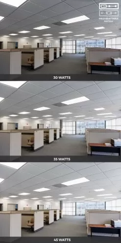 2x4 LED Panel Light - Field Selectable - Color Temperature 3500K/4000K/5000K - Wattage 30W/35W/45W -Lighting Decoration Store lpd 24 sw3c sp3b wattage app office area wattages a