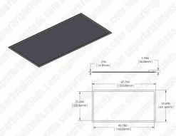 2'x4' LED Even-Glow® Tunable White LED Light Panel - 50W LED Panel Light Fixture - 6,300 Lumens - Dimmable - With Remote -Lighting Decoration Store lpd twr24 50 dimensions 2