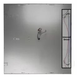 2'x2' Even-Glow® LED Flat Panel Light Fixture - Surface Mount - 40W - Dimmable - 3000K - White With Drop Ceiling Mount -Lighting Decoration Store lpd x22 40 inside text0