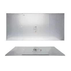 2'x4' Even-Glow® LED Flat Panel Light Fixture - Surface Mount - 40W - Dimmable - 4000K - Black With Surface Mount -Lighting Decoration Store lpd x24 40 back up1