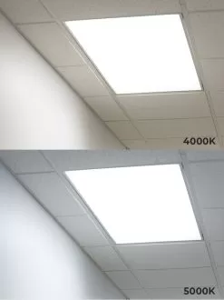 LED Panel Light - 2x4 - 8500 Lumens - 72W Dimmable LED Light Panel - 5000K/4000K 17 LED Panel Light - 2x4 - 8500 Lumens - 72W Dimmable LED Light Panel - 5000K/4000K -Lighting Decoration Store lpd6 xk24 50 s cct comparison 1 1