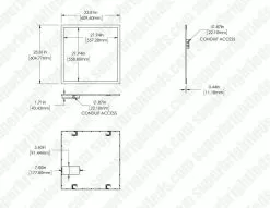 2'x2' LED Even-Glow® Flat Light Panel - 40W Edge-Lit Panel Light - Dimmable - 4,400 Lumens - 4000K / 5000K 11 2'x2' LED Even-Glow® Flat Light Panel - 40W Edge-Lit Panel Light - Dimmable - 4,400 Lumens - 4000K / 5000K -Lighting Decoration Store lpd7 40k22 40 dim drawings