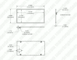 2'x4' LED Even-Glow® Flat Light Panel - 72W Edge-Lit Panel Light - Dimmable - 7,920 Lumens - 5000K -Lighting Decoration Store lpd7 40k24 72 dim drawings 1
