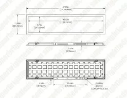 1x4 LED Flat Panel Light - Selectable Wattage 20W / 25W / 30W - Selectable CCT 3500K / 4000K / 5000K - 2-Pack 11 1x4 LED Flat Panel Light - Selectable Wattage 20W / 25W / 30W - Selectable CCT 3500K / 4000K / 5000K - 2-Pack -Lighting Decoration Store lpdbl m1 14 sw3c sp30 dim drawings