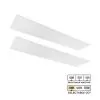 1x4 LED Flat Panel Light - Selectable Wattage 20W / 25W / 30W - Selectable CCT 3500K / 4000K / 5000K - 2-Pack