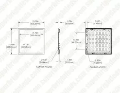 ​​2x2 LED Backlit Panel Light - Selectable Wattage 25W / 30W / 40W - Selectable CCT 3500K / 4000K / 5000K -Lighting Decoration Store lpdbl u1 22 sw3c sp40