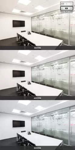 ​​2x2 LED Backlit Panel Light - Selectable Wattage 25W / 30W / 40W - Selectable CCT 3500K / 4000K / 5000K -Lighting Decoration Store lpdbl u1 22 sw3c sp40 app cct meeting room