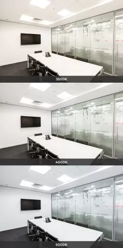 2x2 LED Flat Panel Light - Selectable CCT And Wattage - Up To 4,800 Lumens - Dimmable - 20W / 30W / 40W - 3500K / 4000K / 5000K - 2-Pack -Lighting Decoration Store lpdbl z1 22 sw3c sp40 app cct meeting room