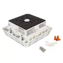 LED Canopy Light - Selectable Wattage - Up To 8,750 Lumens - 30W / 45W / 60W / 70W - 5000K - White Finish 10 LED Canopy Light - Selectable Wattage - Up To 8,750 Lumens - 30W / 45W / 60W / 70W - 5000K - White Finish -Lighting Decoration Store lpg 50k70ws back