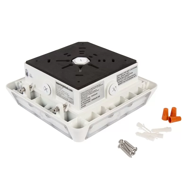 LED Canopy Light - Selectable Wattage - Up To 8,750 Lumens - 30W / 45W / 60W / 70W - 5000K - White Finish 3 LED Canopy Light - Selectable Wattage - Up To 8,750 Lumens - 30W / 45W / 60W / 70W - 5000K - White Finish - Image 3