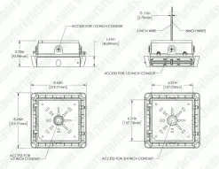 LED Canopy Light - Selectable Wattage - Up To 8,750 Lumens - 30W / 45W / 60W / 70W - 5000K - White Finish 15 LED Canopy Light - Selectable Wattage - Up To 8,750 Lumens - 30W / 45W / 60W / 70W - 5000K - White Finish -Lighting Decoration Store lpg 50k70ws01