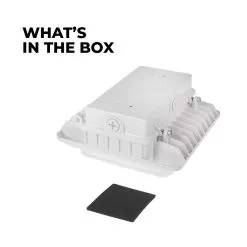 40W LED Parking Garage Canopy Light - 5,200 Lumens - 175W MH Equivalent - 5000K 9 40W LED Parking Garage Canopy Light - 5,200 Lumens - 175W MH Equivalent - 5000K -Lighting Decoration Store lpg2 50k40 aswh whats in the box