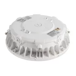 55W LED Parking Garage Round Canopy Light - 6500 Lumens - 175W MH Equivalent - 5000K - Cool White -Lighting Decoration Store lpgd 50k55w 111wh back0