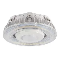 55W LED Parking Garage Round Canopy Light - 6500 Lumens - 175W MH Equivalent - 5000K - Cool White