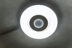 55W LED Parking Garage Round Canopy Light - 6500 Lumens - 175W MH Equivalent - 5000K - Cool White -Lighting Decoration Store lpgd 50kxw 111whinstalledonnosensor