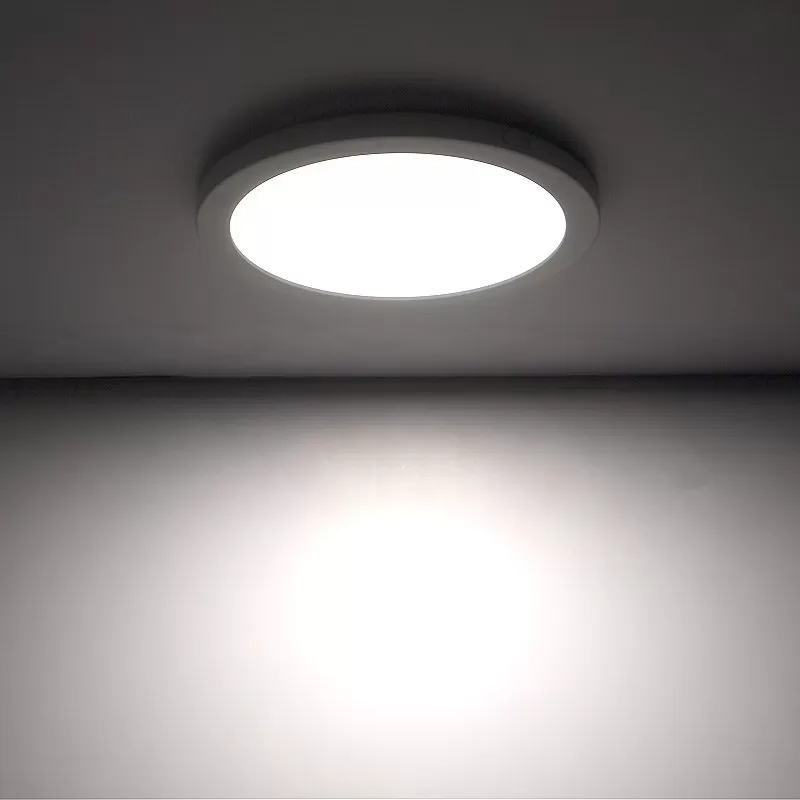 9" LED Downlight - White Magnetic Trim - 18W Flush Mount Ceiling Light - 100W Incandescent Equivalent - Dimmable - 1,440 Lumens - Warm 3000K 7 9" LED Downlight - White Magnetic Trim - 18W Flush Mount Ceiling Light - 100W Incandescent Equivalent - Dimmable - 1,440 Lumens - Warm 3000K - Image 7