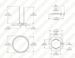 7" LED Low Profile Downlight With Selectable CCT - 15W Flush Mount Ceiling Light - 1,050 Lumens - Dimmable 13 7" LED Low Profile Downlight With Selectable CCT - 15W Flush Mount Ceiling Light - 1,050 Lumens - Dimmable -Lighting Decoration Store lprcct sw3f 15w7