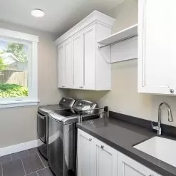 7" LED Low Profile Downlight With Selectable CCT - 15W Flush Mount Ceiling Light - 1,050 Lumens - Dimmable 15 7" LED Low Profile Downlight With Selectable CCT - 15W Flush Mount Ceiling Light - 1,050 Lumens - Dimmable -Lighting Decoration Store lprcct sw3f 15w7 laundry room app