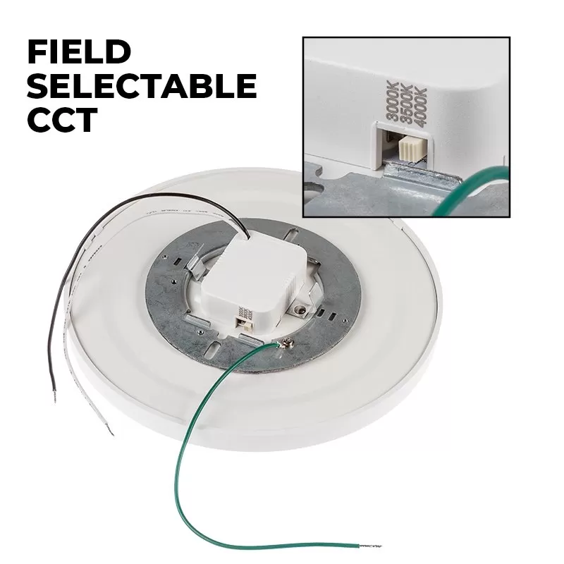 7" LED Low Profile Downlight With Selectable CCT - 15W Flush Mount Ceiling Light - 1,050 Lumens - Dimmable 3 7" LED Low Profile Downlight With Selectable CCT - 15W Flush Mount Ceiling Light - 1,050 Lumens - Dimmable - Image 3